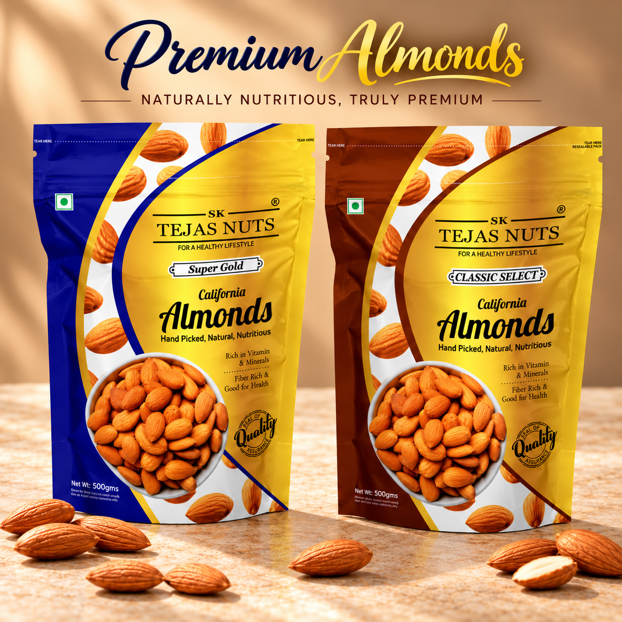 SK Tejas Nuts Almond Collection