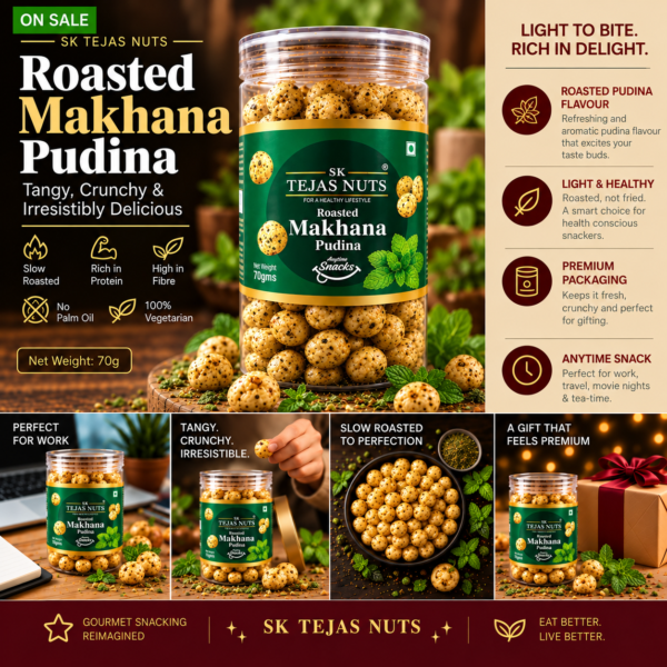 Roasted Makhana Pudina