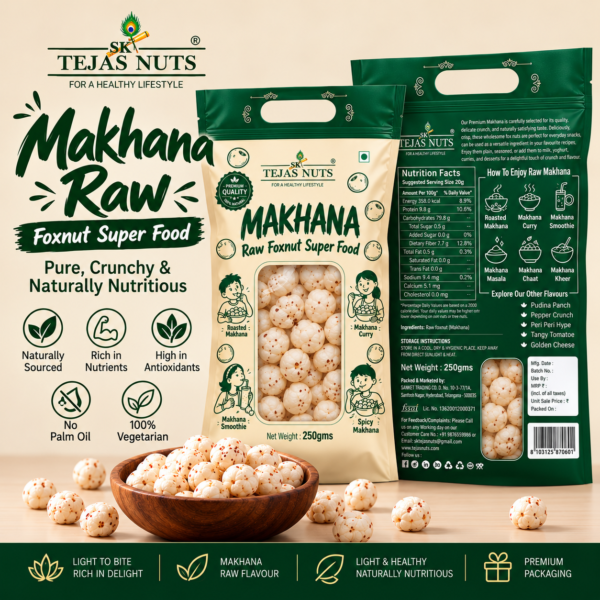 Plain Makhana (250 Grams)