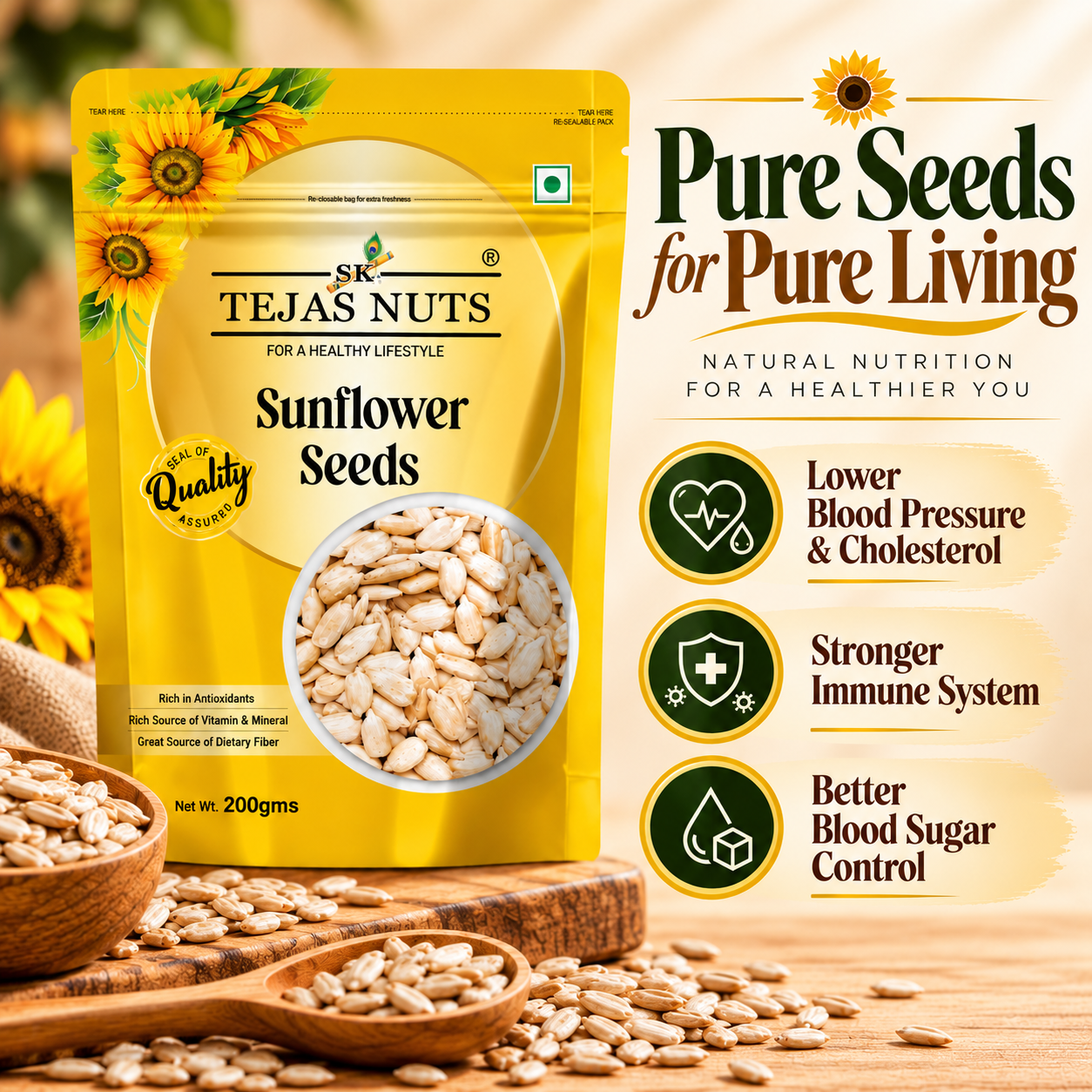 Sunflower seeds